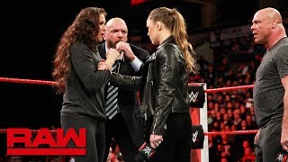 Ronda Rousey gets her WrestleMania match Raw March 5 2018 [upl. by Antonius]