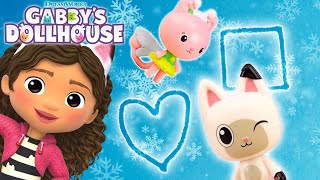 ❄️ SNOW DAY Learn to Draw Shapes with Gabby  GABBYS DOLLHOUSE TOYPLAY ADVENTURES [upl. by Tollmann759]