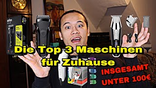 DIE TOP 3 BEGINNER Haarschneidemaschinen für Zuhause  Gesamtwert UNTER 100€  NUYÄN [upl. by Aikim]