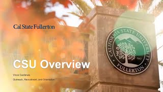 CSUF Highlights amp System Overview [upl. by Vikki146]