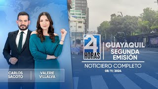 Noticiero de Guayaquil Segunda Emisión 08112024 [upl. by Dahraf544]