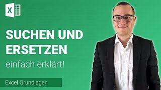 SUCHEN amp ERSETZEN einfach erklärt  Lerne Microsoft Excel ✅ [upl. by Moya]