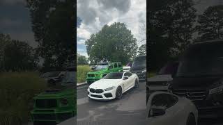 German duocar cars fyp viral trending bmw mercedes brabus gwagon m8 mcomp mcompetition [upl. by Einnij]