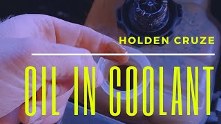 Holden cruise oil in coolant [upl. by Aleydis631]