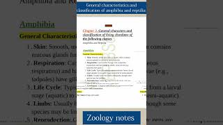 General characteristics and classification of living chordates of Amphibia and Reptilia  zoology [upl. by Ykcaj]