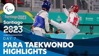 Para Taekwondo  Day 7 Highlights  Santiago 2023 Parapan American Games [upl. by Eirot272]