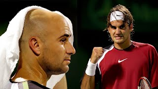 Federer vs Agassi  The Battle of Legends [upl. by Foley]