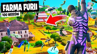 100 WIDZÓW na FARMĘ FURII w OG REMIX Fortnite [upl. by Broida924]