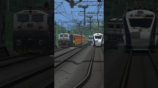 Two Train Arrival at Railway Station  Train Simulator 2024 shorts viral shortvideo short [upl. by Adnerb]