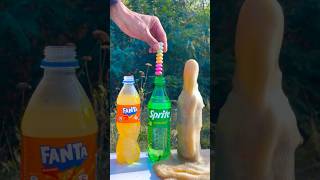 Super experiment Sprite Pepsi and Mentos at the same time 🔥 experiment mentos [upl. by Hajan]