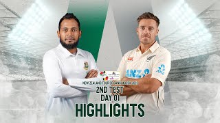 Bangladesh vs New Zealand Highlights  2nd Test  Day 1  New Zealand Tour of Bangladesh 2023 [upl. by Apeed]