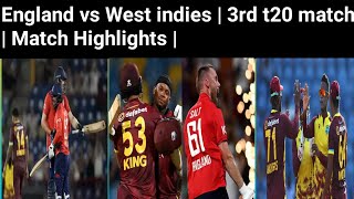 West indies vs England  3rd t20 match  England vs West indies Series [upl. by Ivek265]