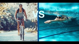 VELO OU NATATION POUR MAIGRIR  affiner ses cuisses [upl. by Joli]