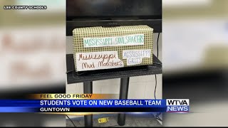 Guntown students vote on new baseball team [upl. by Ardnikat]