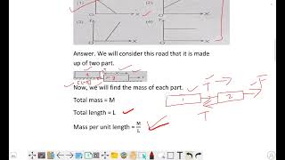 A uniform rod of M and pulled by force F on a smooth surface  the value of tension T in the rod [upl. by Nylednarb711]