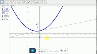 Costruzione della parabola con Geogebra [upl. by Llerihs]