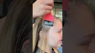 Watch me do a scalp treatment beautyschool beautyschoolstudent haircare hairstylist [upl. by Yenaj63]