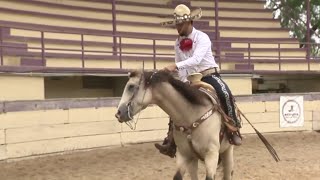 San Antonio Charro Association celebrates 76 years with traditional charreada tournament [upl. by Enaek248]