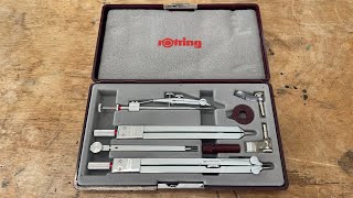 Review  Rotring Drafting Set w Tech Pen Attachments [upl. by Leler]