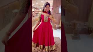 Saree converted anarkali mesmaa saree bridalstore fashion ethnicwear [upl. by Eisteb]