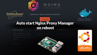 Auto Start Nginx Proxy Manager on Ubuntu Docker [upl. by Dranyer932]