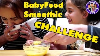 BABYFOOD SMOOTHIE CHALLENGE  Die armen Babies   FAMILY FUN [upl. by Nozicka124]