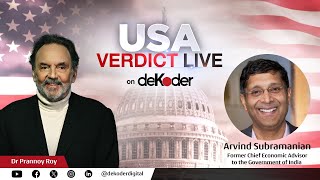 Economist Arvind Subramanian on USA Verdict Live with Dr Prannoy Roy Nidhi Razdan Dorab [upl. by Nnairek]