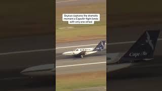 Cape Air flight with a landing gear issue appeared to land safety at Logan Airport in Boston rrair [upl. by Leuqcar]