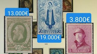 seltenste Briefmarken aus Belgien teuerste BriefmarkenWert und Katalognummer [upl. by Amari]