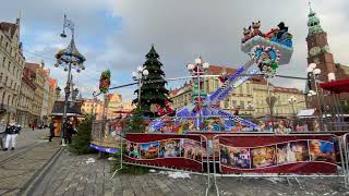 Walk around Wroclaw Christmas Market 2023 afternoon edition [upl. by Suravart798]