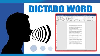 Como dictarle a WORD Dictado por la voz [upl. by Yatnahc879]