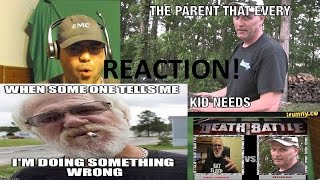 PSYCHO DAD VS ANGRY GRANDPA reaction [upl. by Yrffoeg]