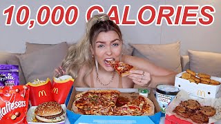 10000 CALORIE CHALLENGE  GIRL VS FOOD EPIC CHEAT DAY [upl. by Kass]