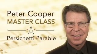 Master Class with Peter Cooper  Persichetti Parable for Solo Oboe [upl. by Garlen]