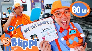 Blippi Gets A Haircut ✂️  Blippi 1 HOUR Marathon  Educational Videos for Kids [upl. by Munn]