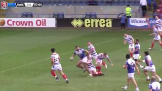 Résumé Rochdale v TO XIII  Round 8 Championship  02042017 [upl. by Venn]