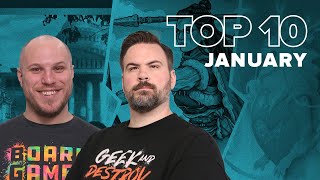 Top 10 Hottest Board Games January 2024  The Best of BGG [upl. by Eisteb]