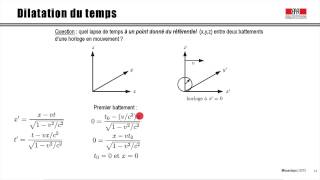 232 Transformation de Lorentz  applications [upl. by Tnattirb]