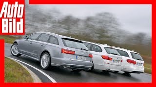 Audi A6 Avant vs BMW 520d Touring vs Mercedes E 250 TModell [upl. by Enamrej]