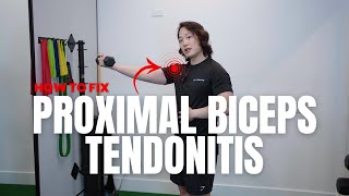 Fix Proximal Biceps Tendinitis  long head biceps time under tension exercises for full recovery [upl. by Tonya]