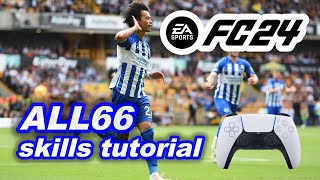 【FC24】66skills tutorial スキルムーブの紹介と使用例 初心者🔰必見！ [upl. by Katey]