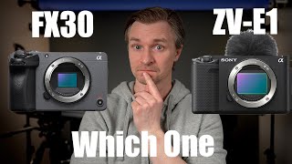 Sony ZVE1 vs Sony FX30 [upl. by Old]