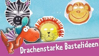 Der kleine Drache Kokosnuss – Drachenstarke Bastelideen – Basteln für Kindern – Tiermasken [upl. by Aynwat816]