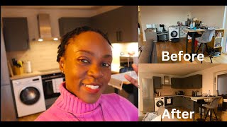 WE FINALLY HAVE A NEW KITCHEN  KITCHEN MAKEOVER  Angie Owoko [upl. by Kieffer]