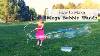 How to Make Mega Bubble Wands [upl. by Elda969]