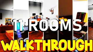 Escape Room NEW Walkthrough ALL 11 ROOMS ROBLOX [upl. by Ayojal]