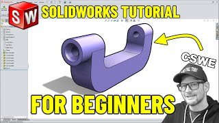 SolidWorks Tutorial for Beginners  C CLAMP BASE [upl. by Aisercal]