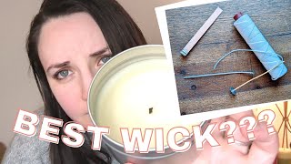 Whats the Best Wick for Beeswax Candles Wick testing 4 different wicks [upl. by Virgy222]