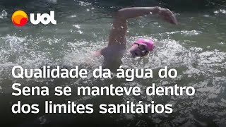 Olimpíadas 2024 Água do Sena se manteve dentro dos limites sanitários entre 10 e 16 de julho [upl. by Etty]