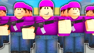 The Purple Team ARMY In Arsenal ROBLOX [upl. by Eenel]